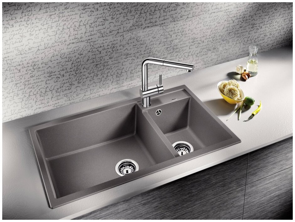 Врезная кухонная мойка Blanco metra 9 86х50см искусственный гранит
