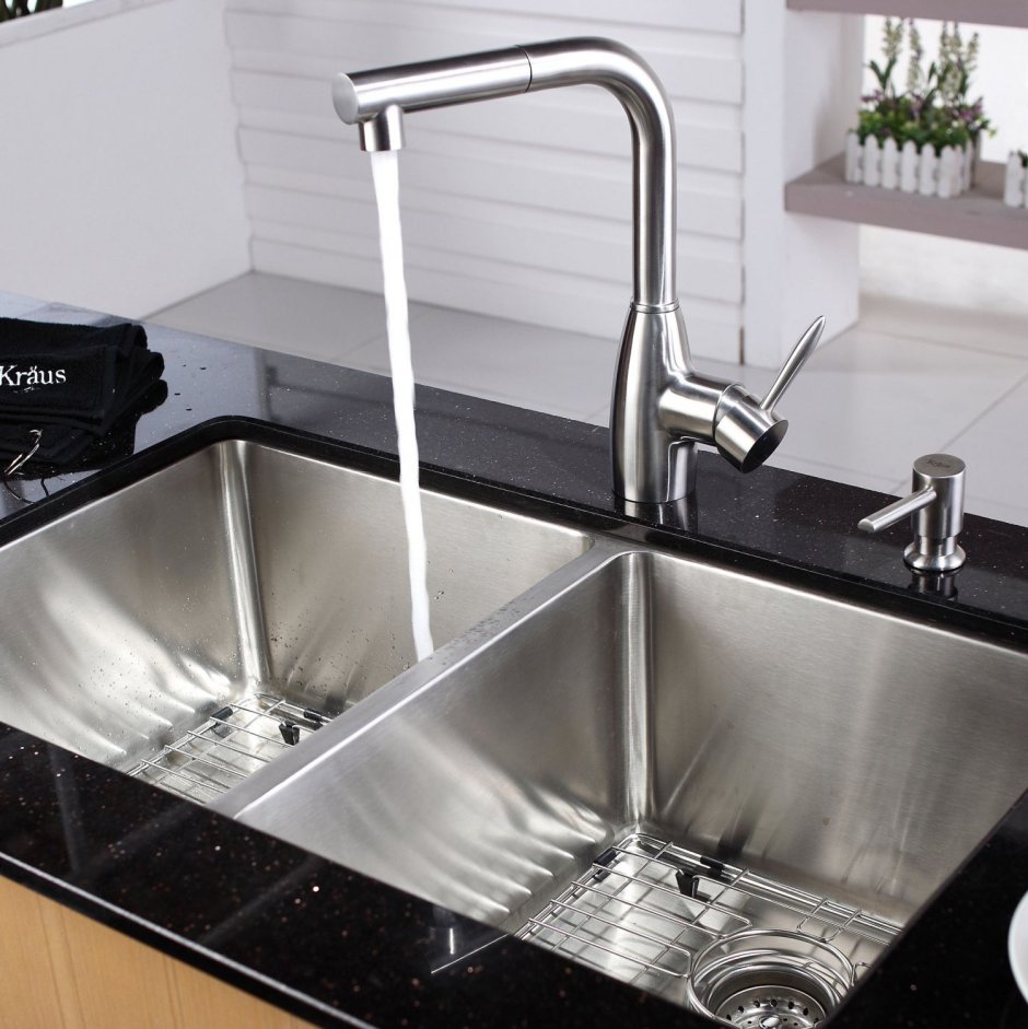 Мойка с двумя чашами Sink Unit
