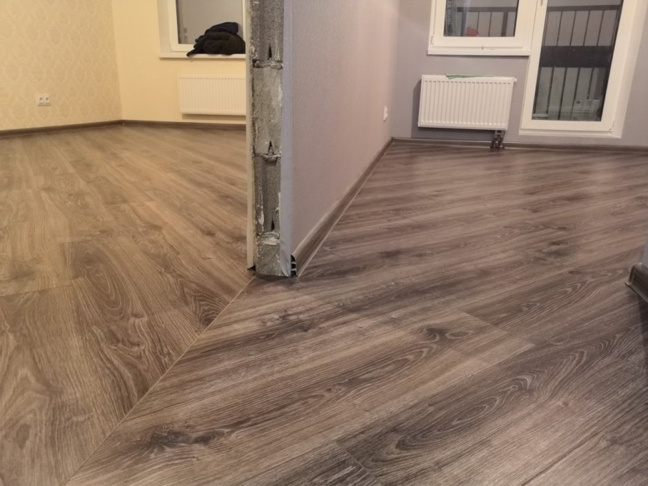 Укладка ламината по диагонали