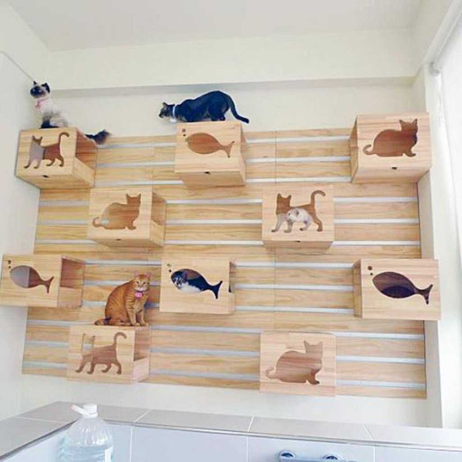 Домик стенка для котов