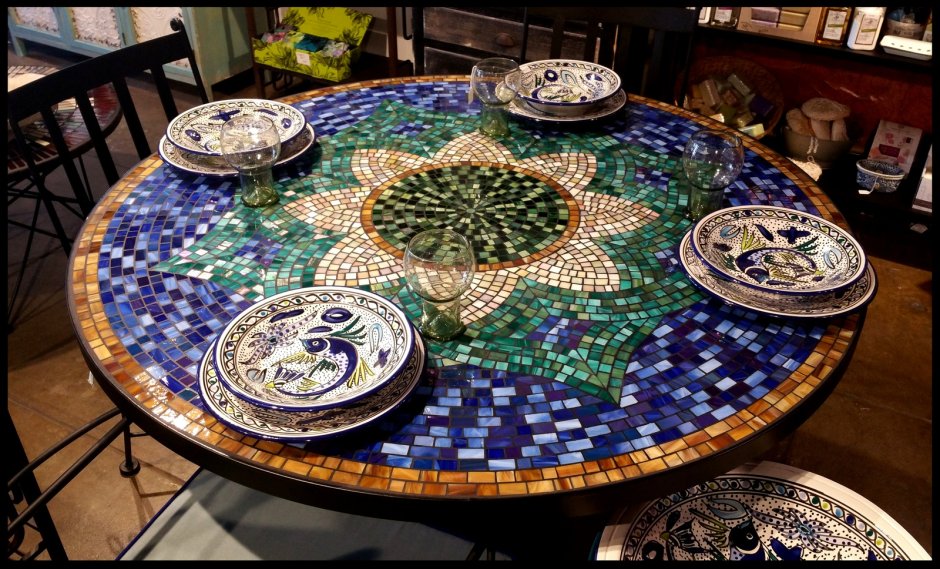 Мозаика для стола декорирование