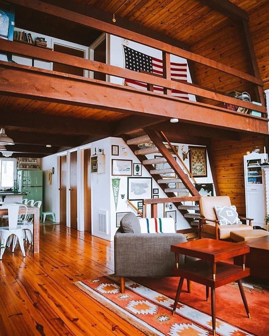 A Black a-frame Airbnb a-frame Cabin проект