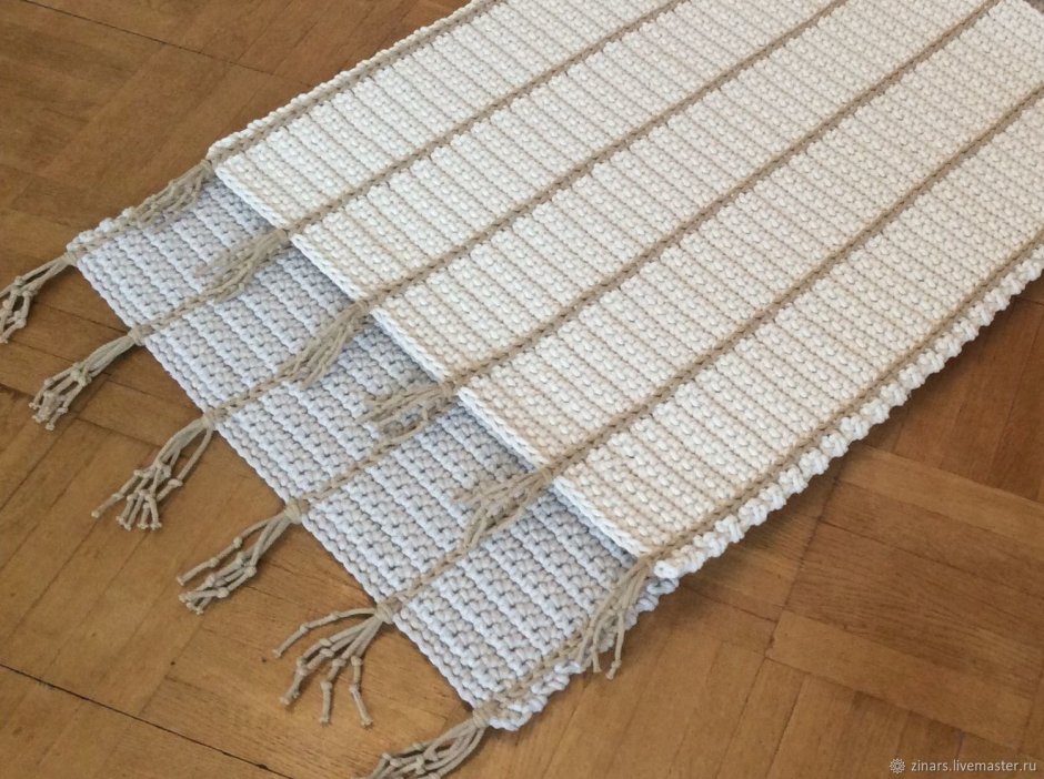 Коврик из хлопкового шнура