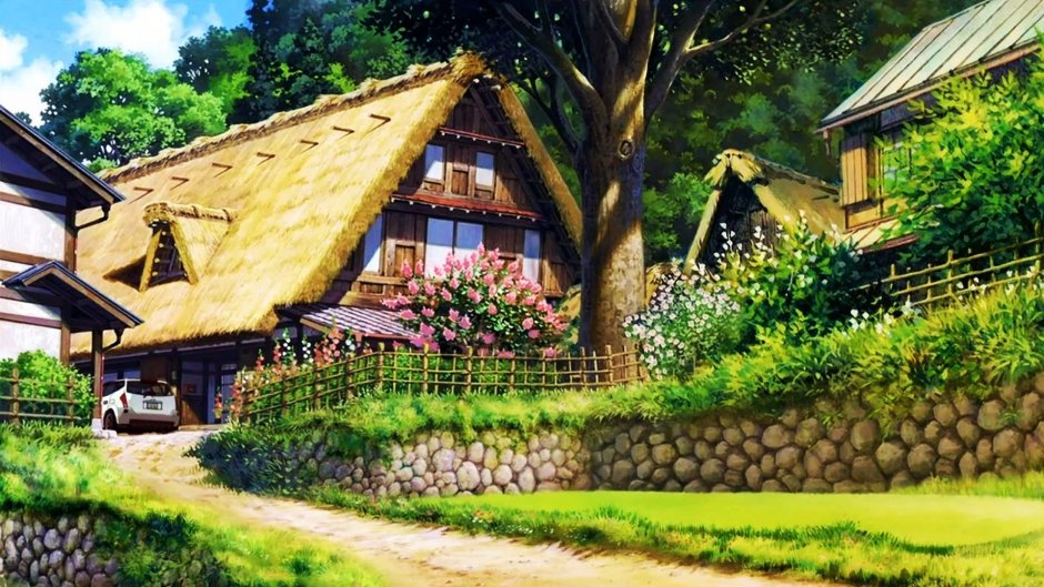 Сказочный дом в деревне