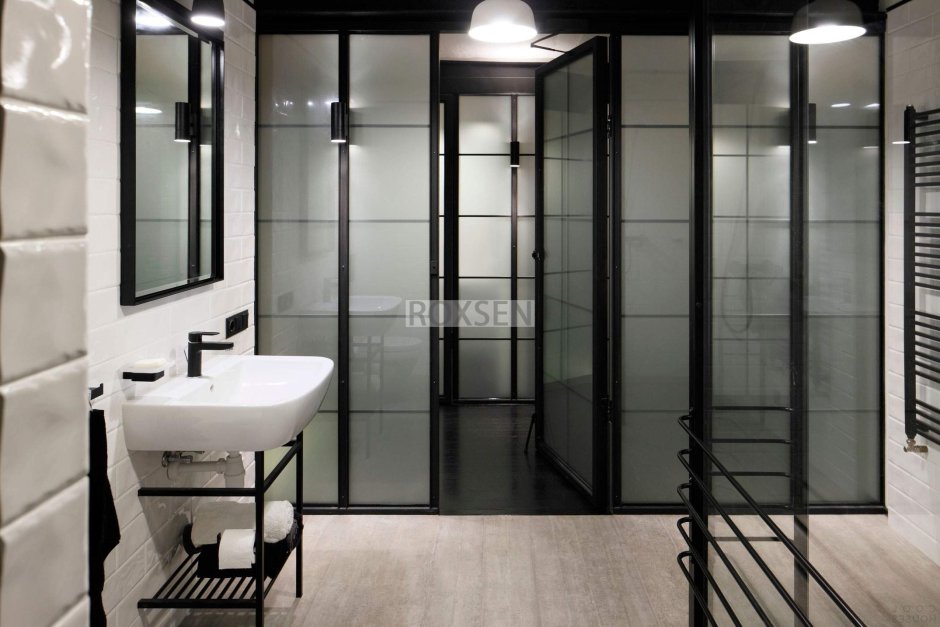 Душевая лофт гармошка