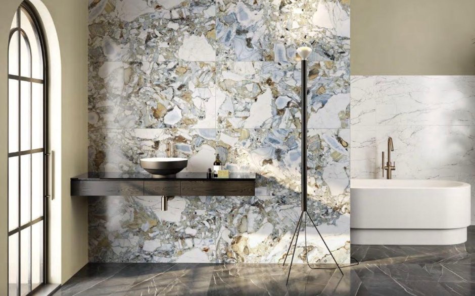 Керамогранит Vitra CITYMARBLE Калакатта Блэк 7лпр r9 60х60