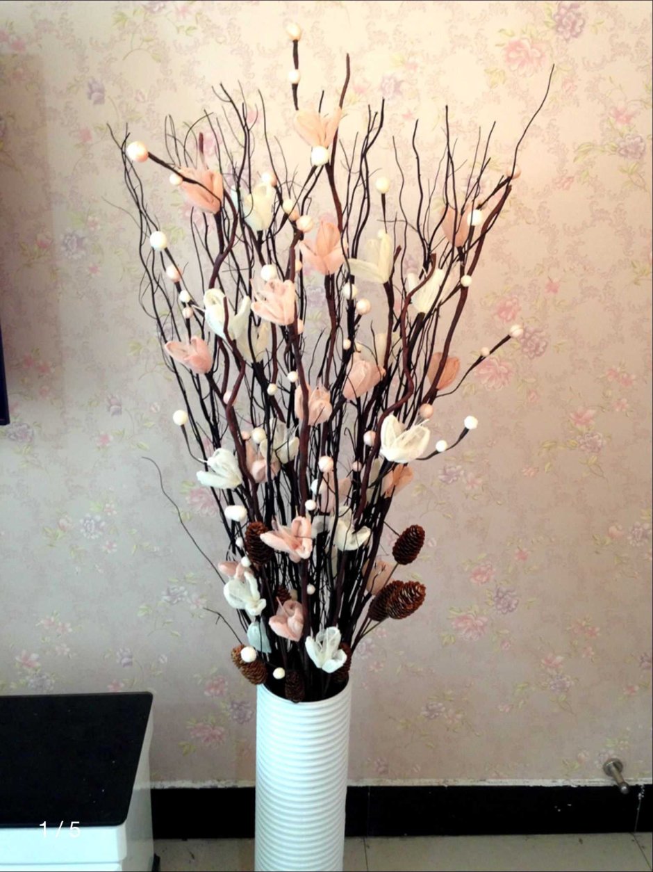 Декор ветки для напольной вазы