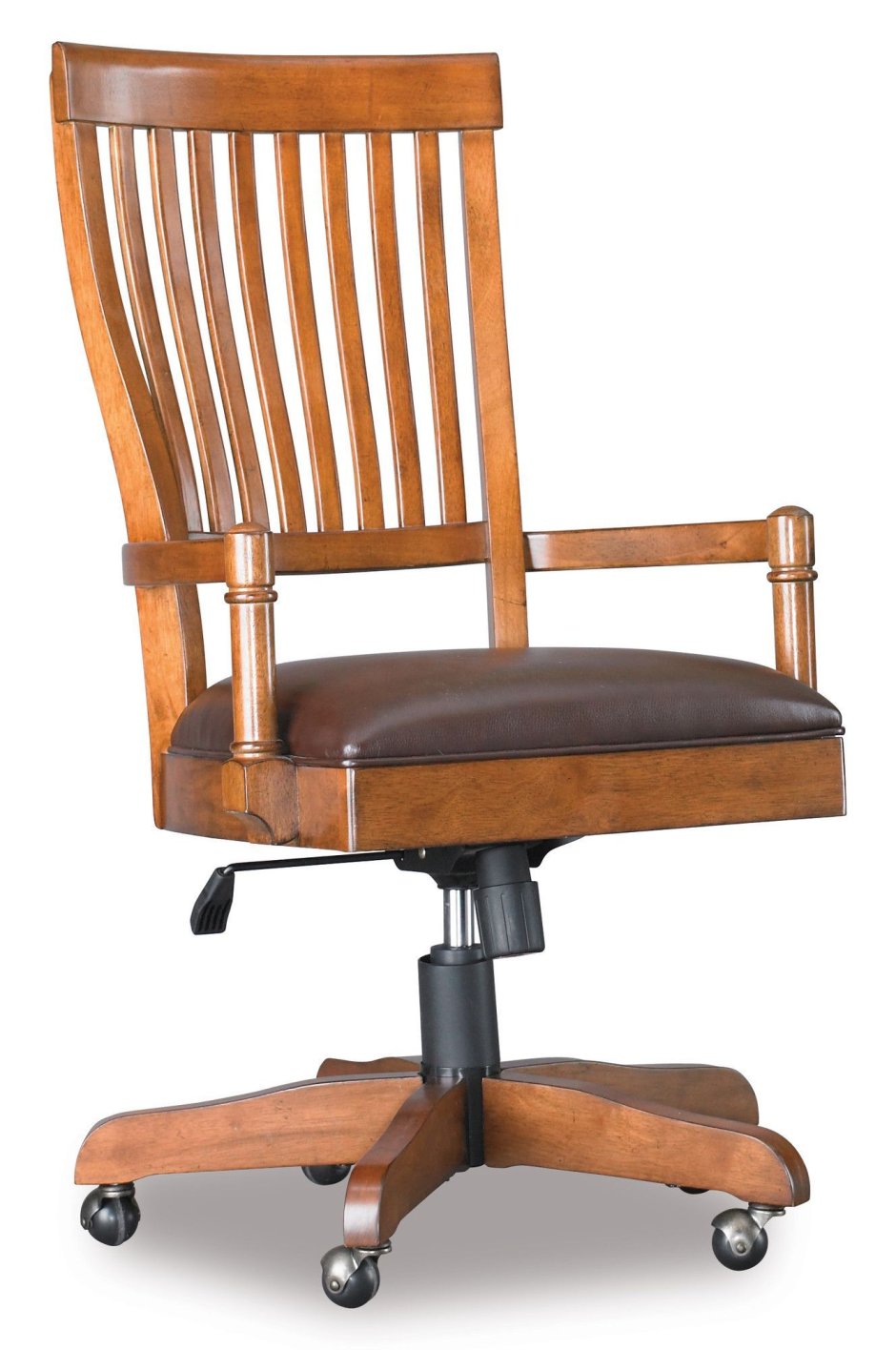 Кресло в офис с деревянными