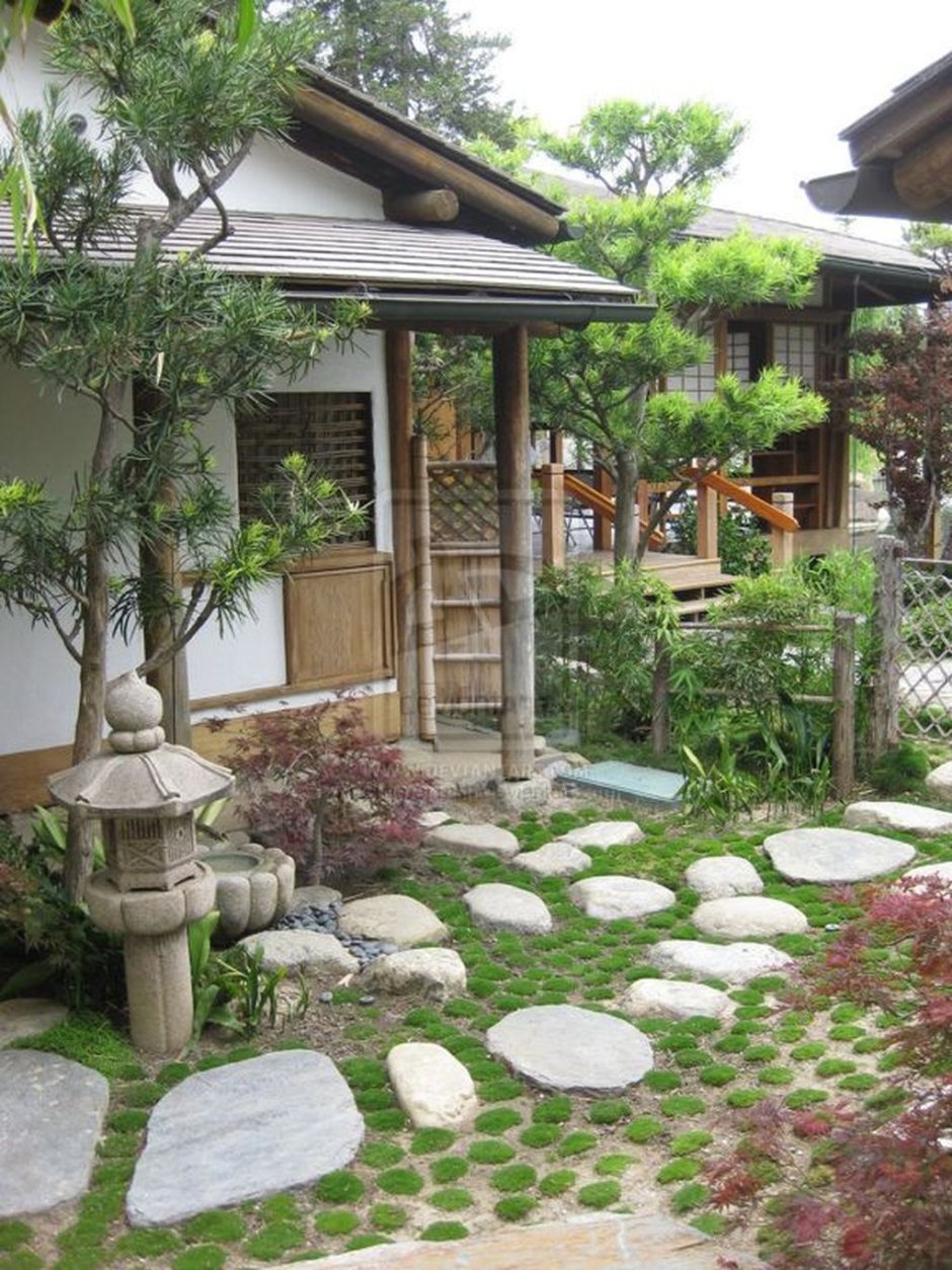 Внутренний дворик в японском стиле