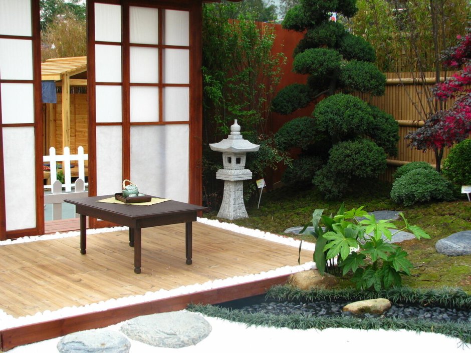 Внутренний двор в японском стиле