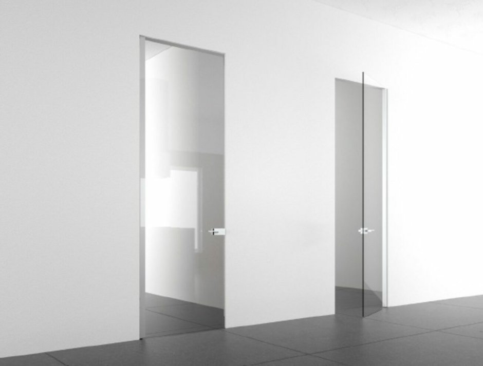 Двери скрытые Sofia, Инвизибл, с глянцевой поверхность, стекло, 2000м