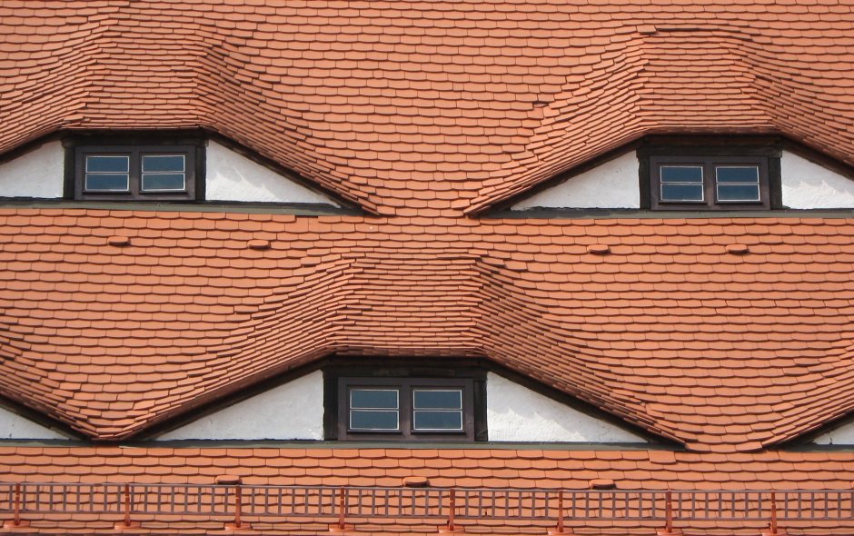 Крыша с окошками