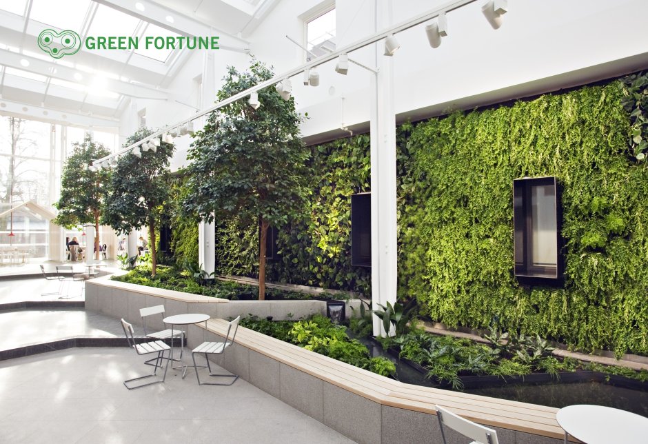 Озеленение внутри здания
