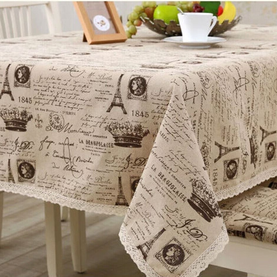 Льняная скатерть Tablecloth