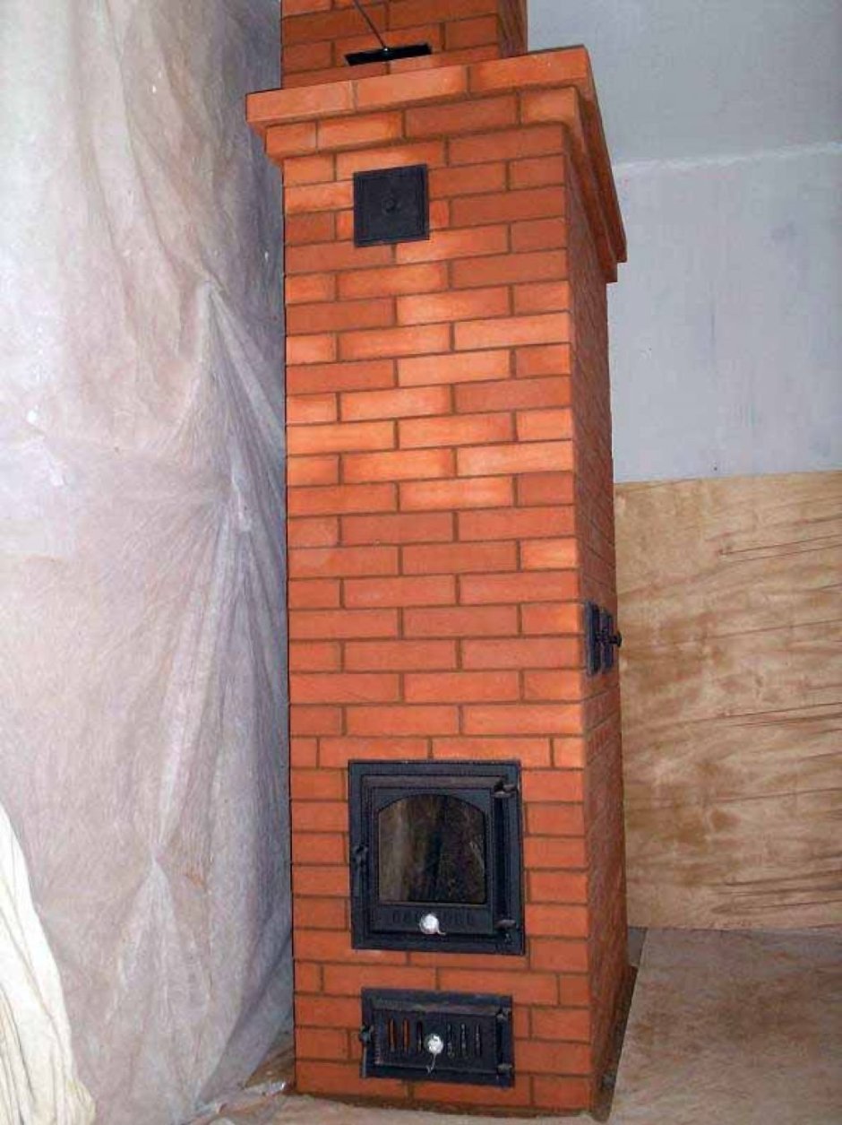 Отопительная кирпичная печь 100кв
