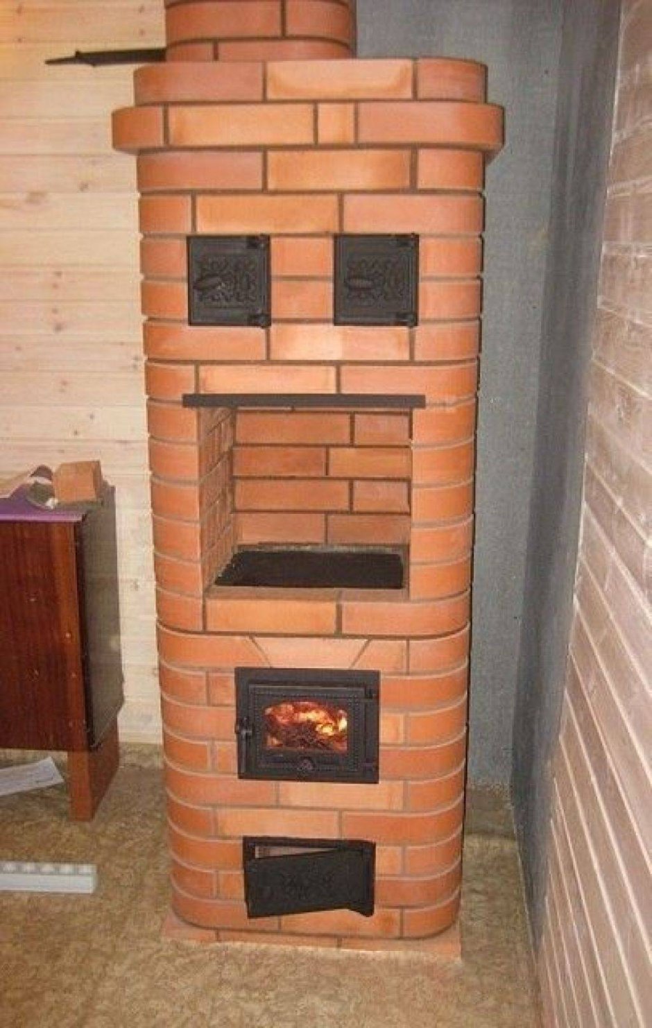 Отопительно варочная печь шведка Малютка