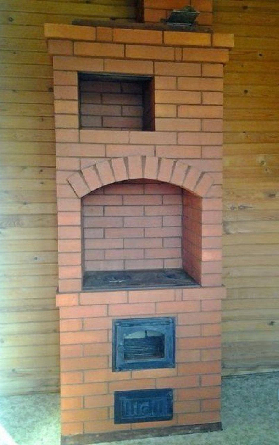 Отопительная кирпичная печь 100кв