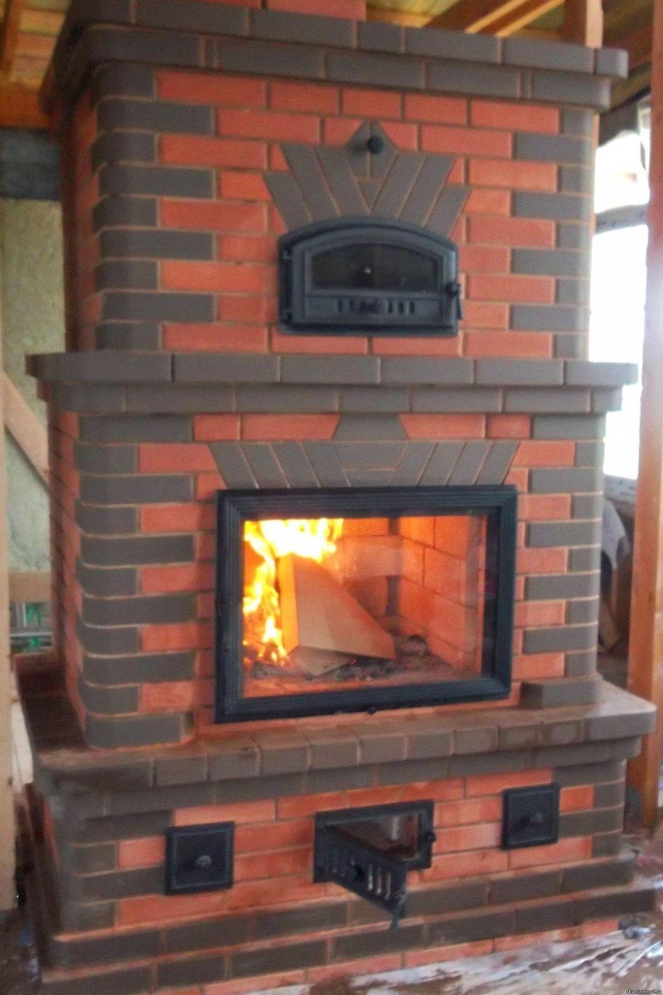 Каминопечь кирпич