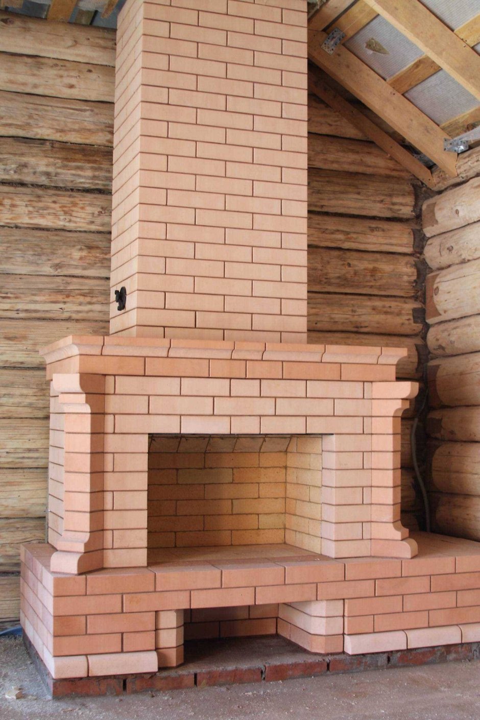 Камины из кирпича для дома