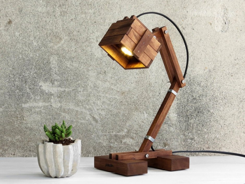 Настольный светильник Wood PUMPTABLE Lamp