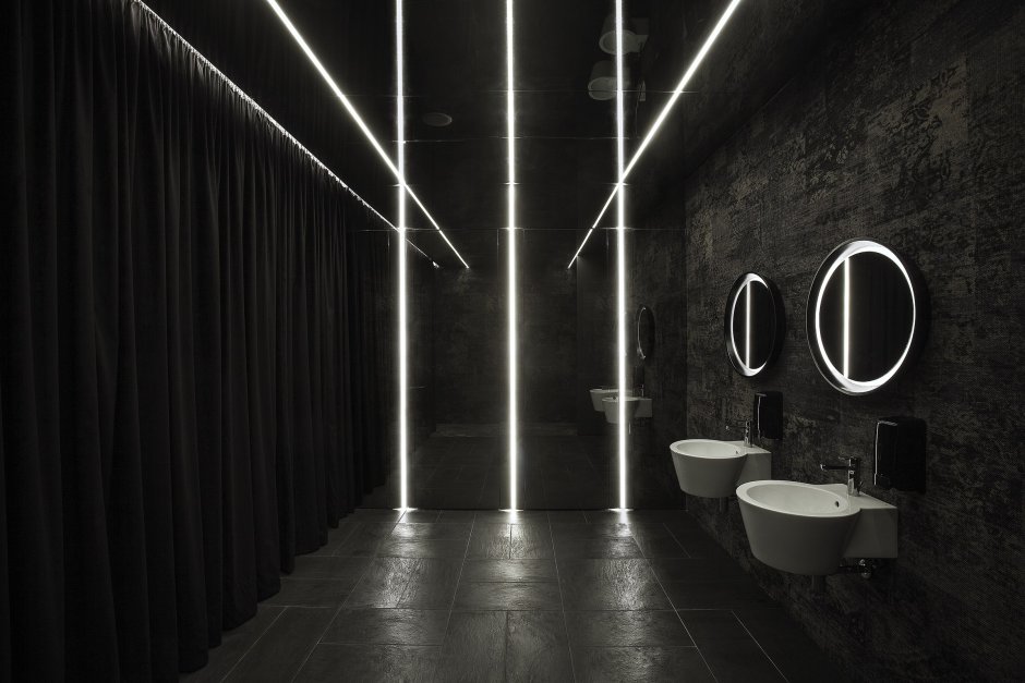 Дизайн туалета в клубе