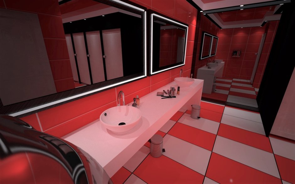 Туалетная комната в клуба