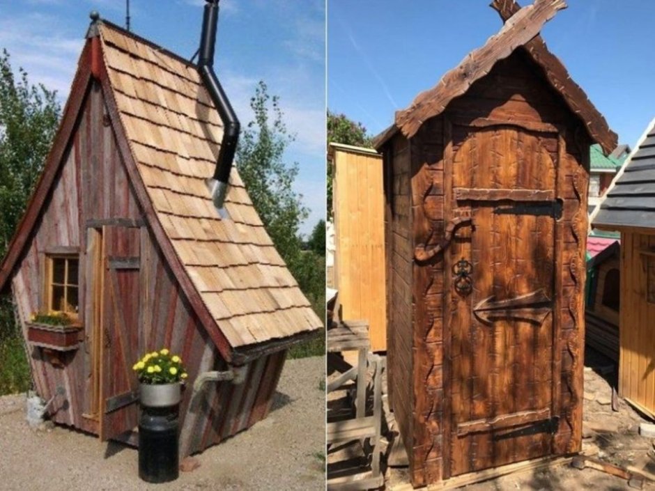 Необычные туалеты на даче