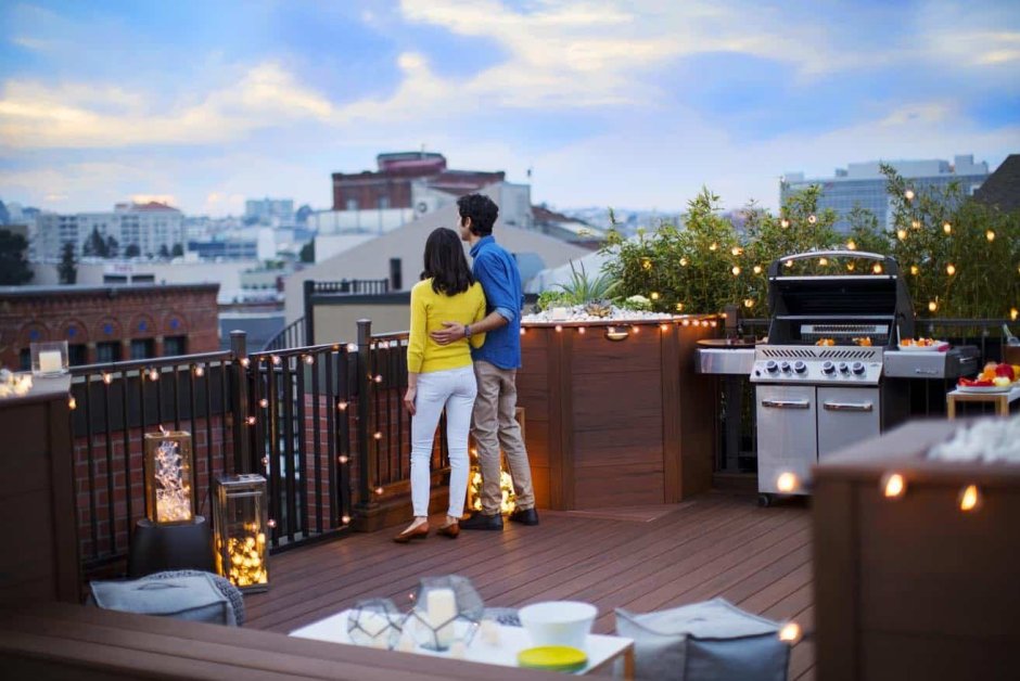Man on the Home Rooftop