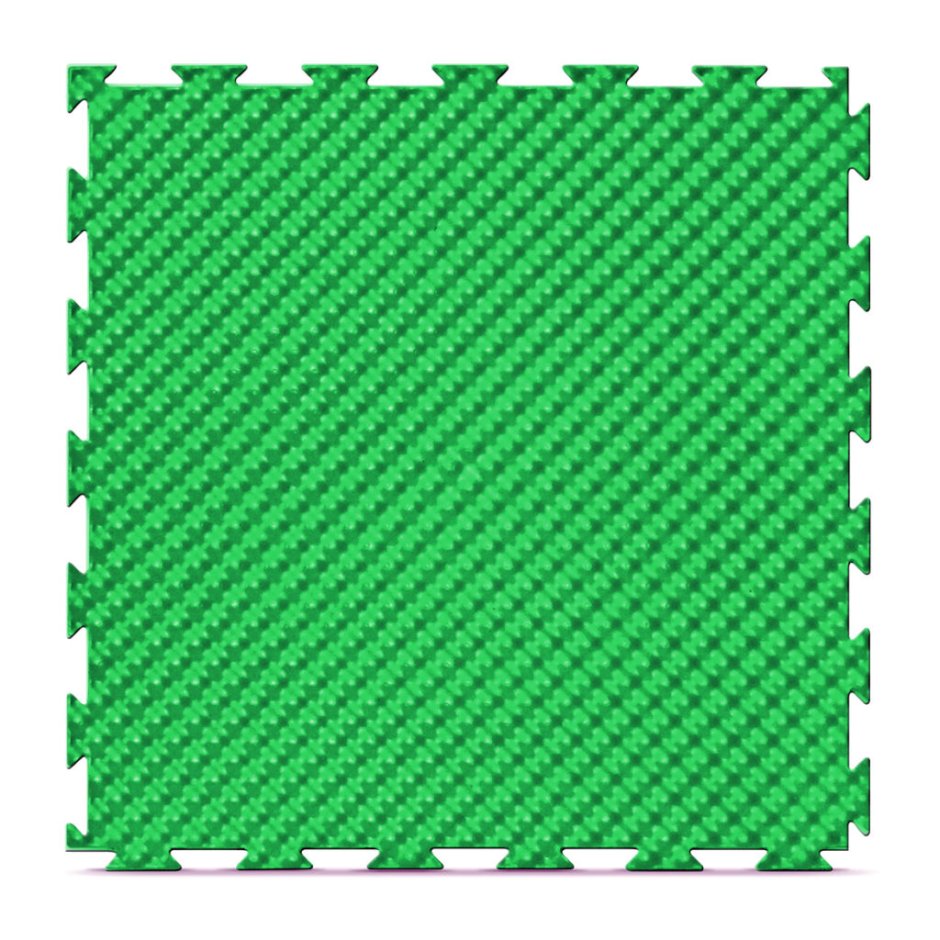 Модульное напольное ПВХ покрытие 375х375х10мм, цвет зеленый