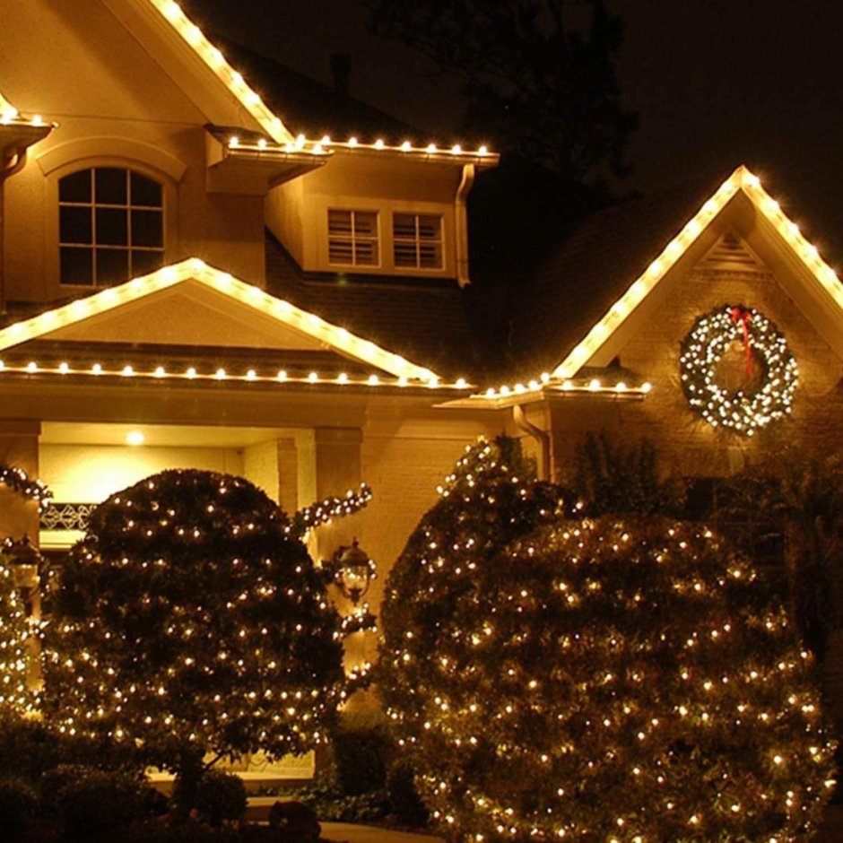 Гирлянды уличные для фасада