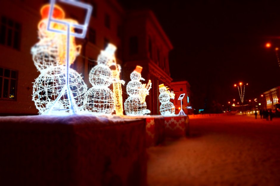 Украшение улицы к новому году