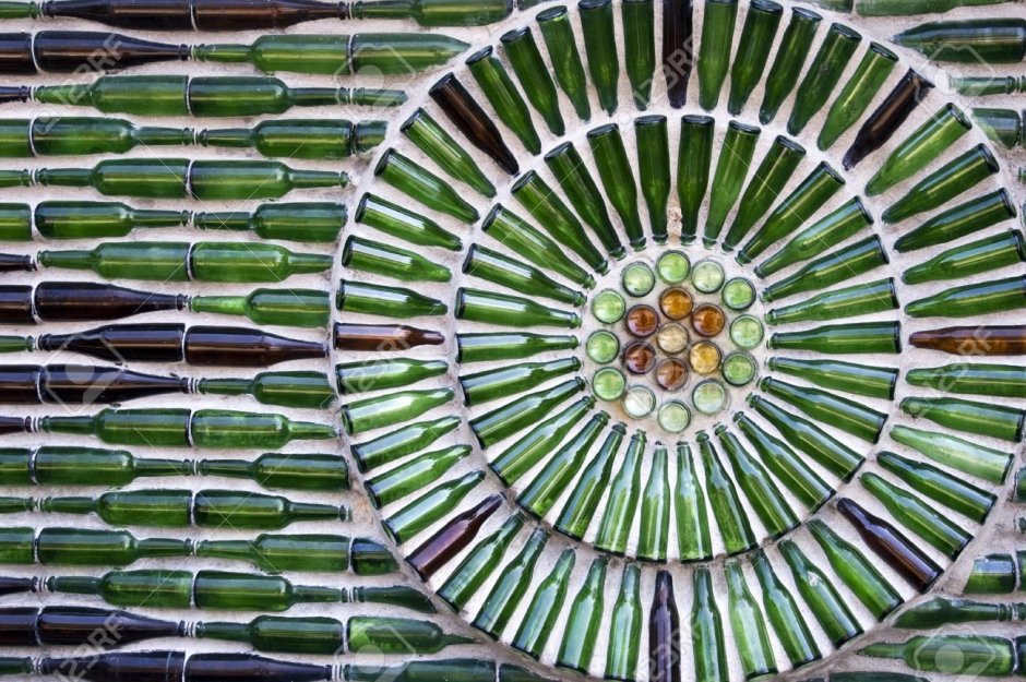 Glass House made of Bottles