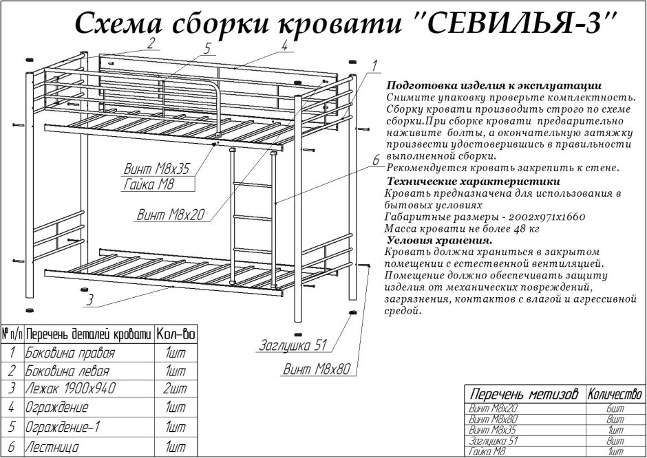 Кровать Севилья 2. 01