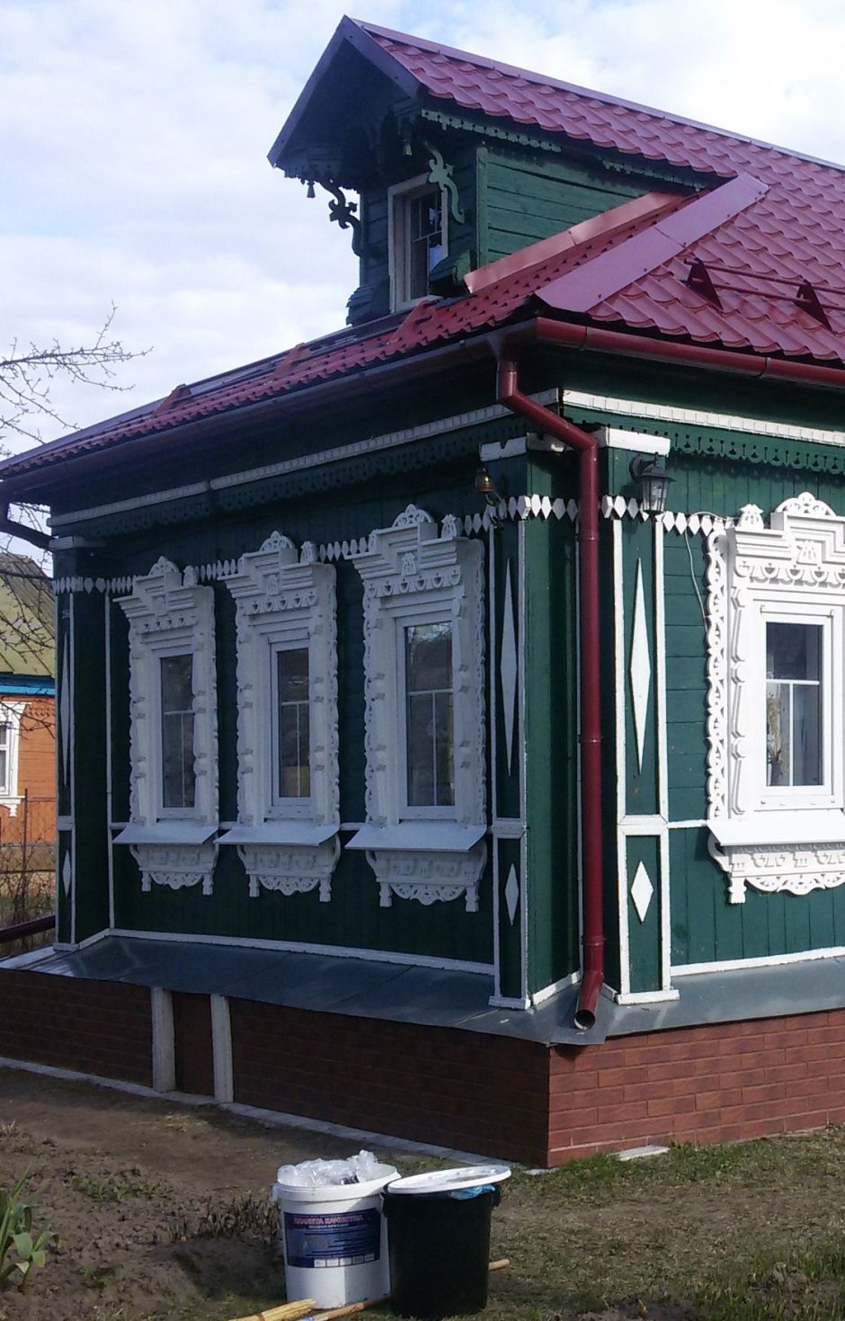 Фасады деревенских домов