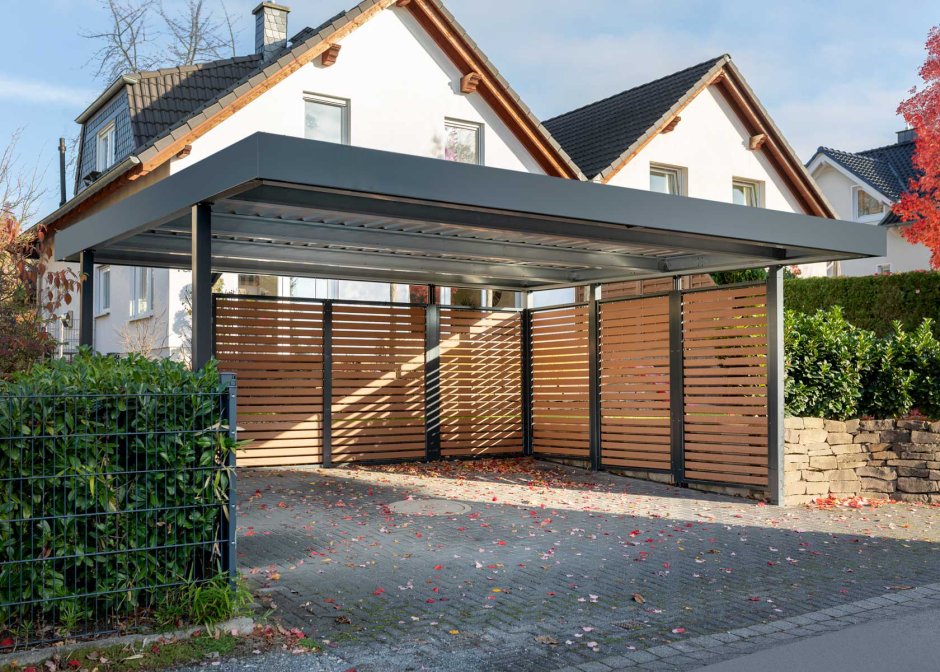 Carport aus Metall