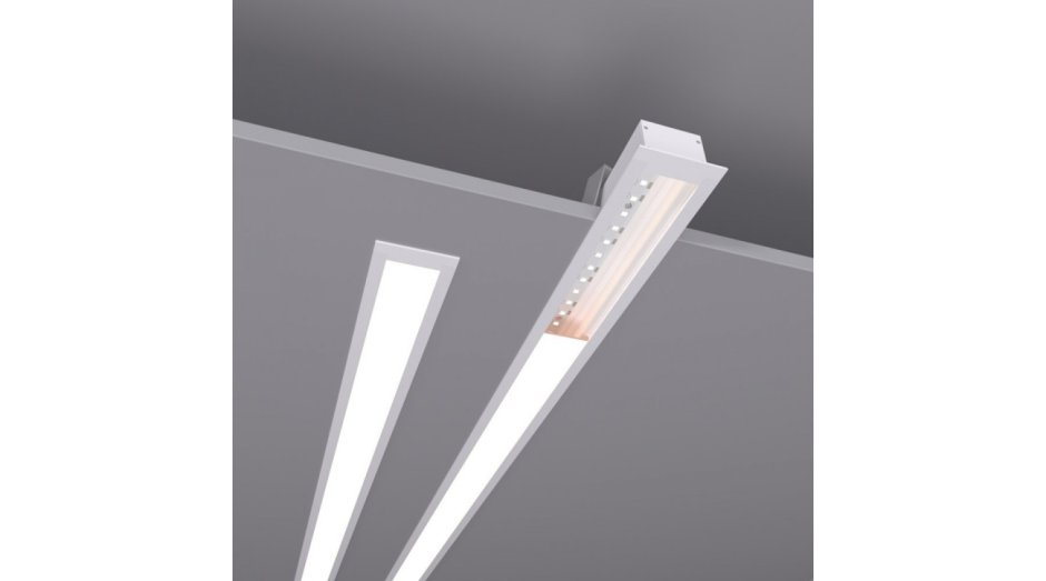 Встраиваемый линейный светодиодный светильник Sun line v - 485х63х32мм