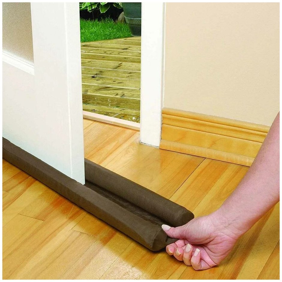 Twin Door Draft Guard Stopper