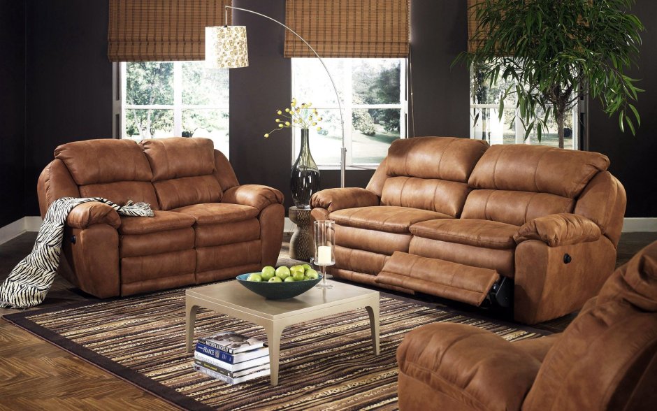 Дизайнерский кожаный диван