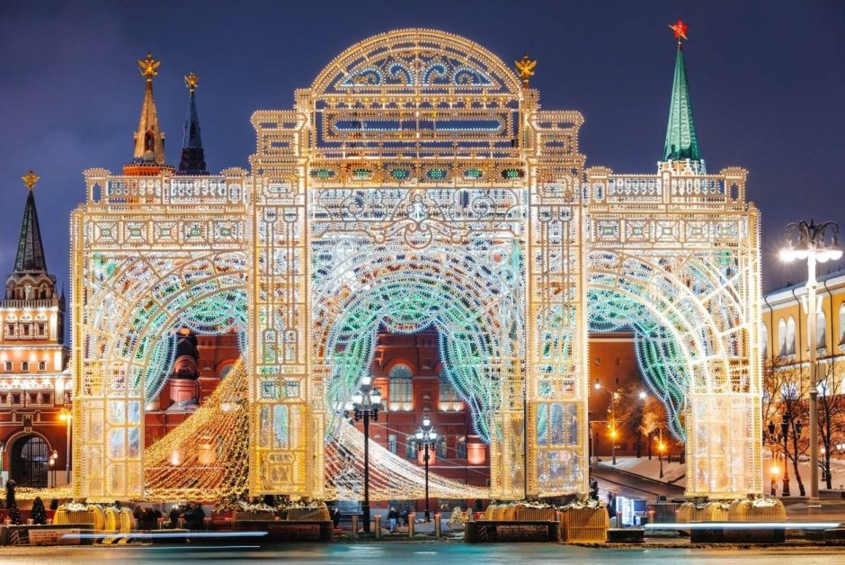 Украшение улиц Москвы