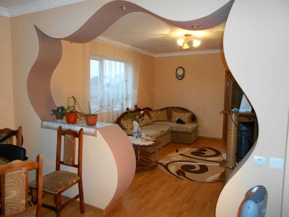 Фигурные арки из гипсокартона