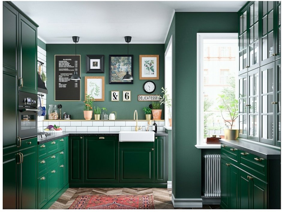 Икеа кухня метод зеленая