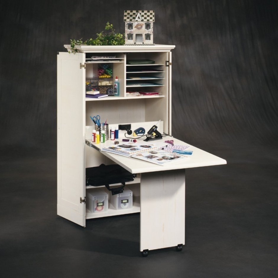 Компьютерный шкаф трансформер Sauder