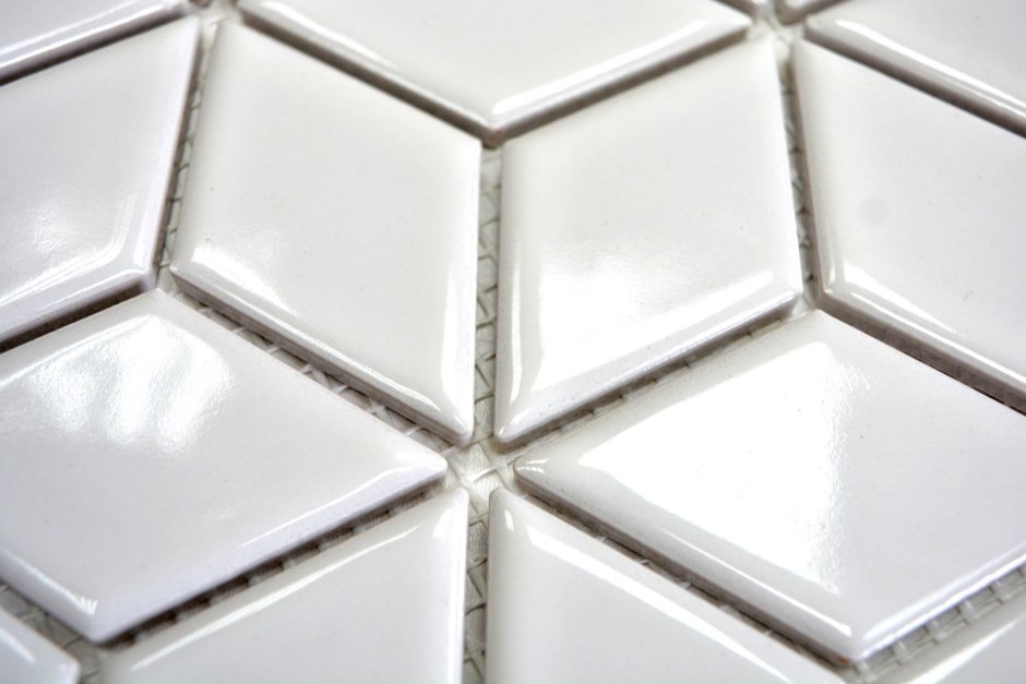 Мозаика керамическая Medina White 26x30 белый
