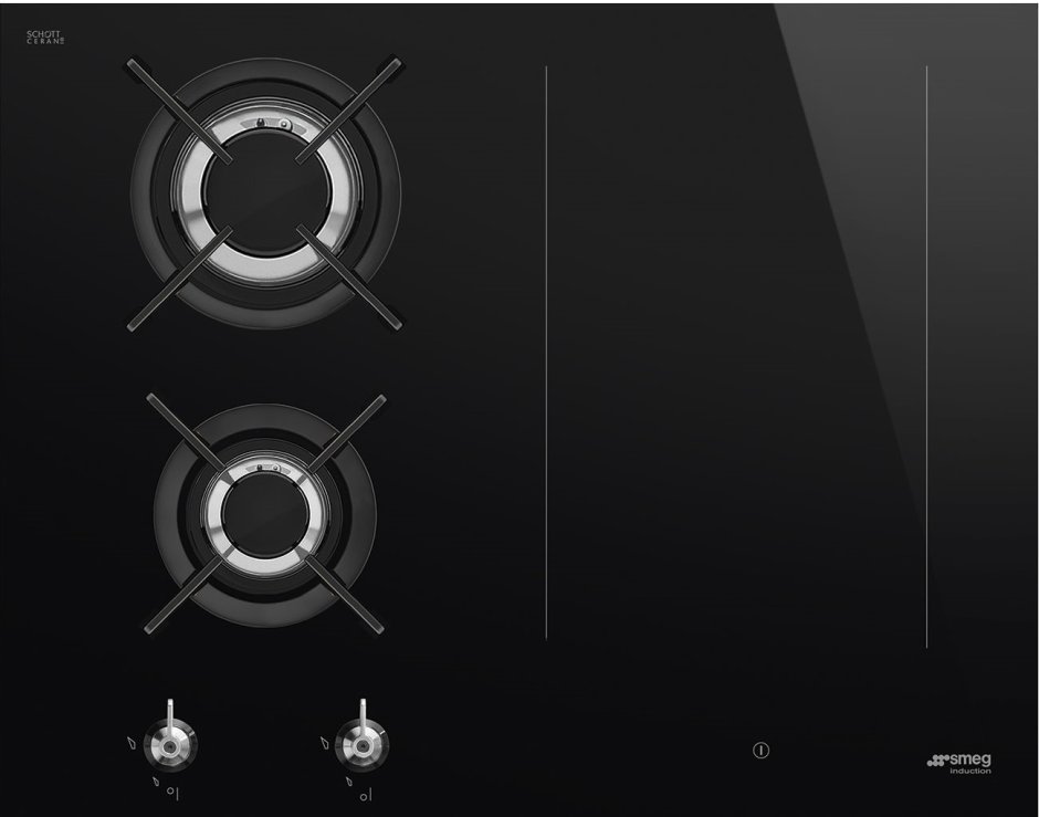 Комбинированная варочная панель Smeg pm6721wldr