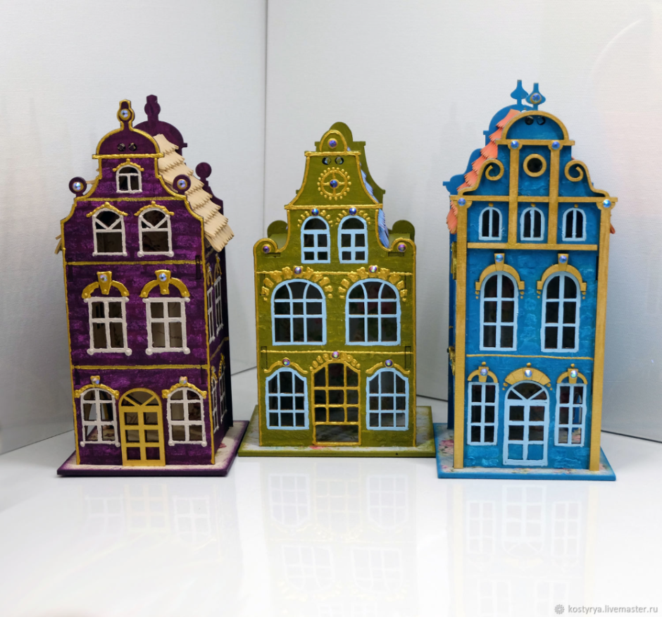 Голландские домики из картона