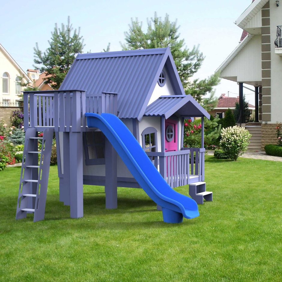 Дом с детской площадкой