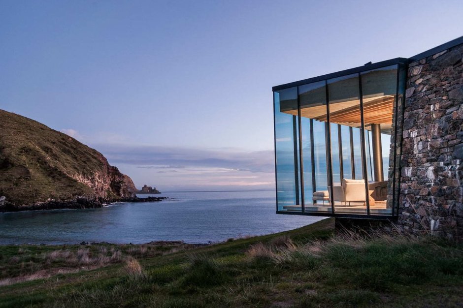 Дом в новой Зеландии на берегу океана