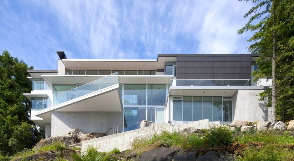 Проект дом Ванкувер для склона