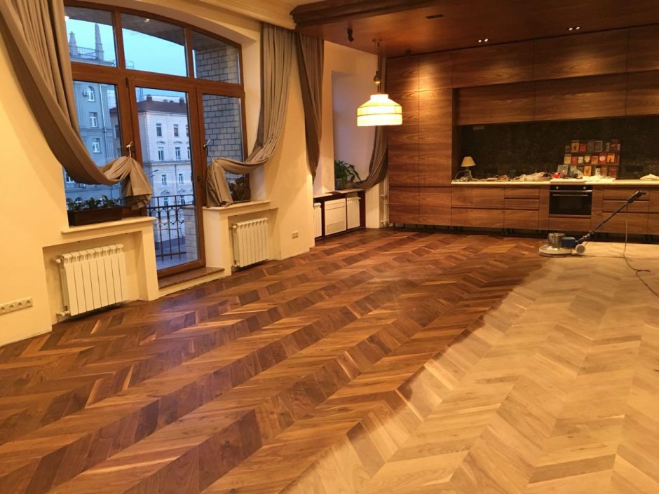 Отциклевать паркет