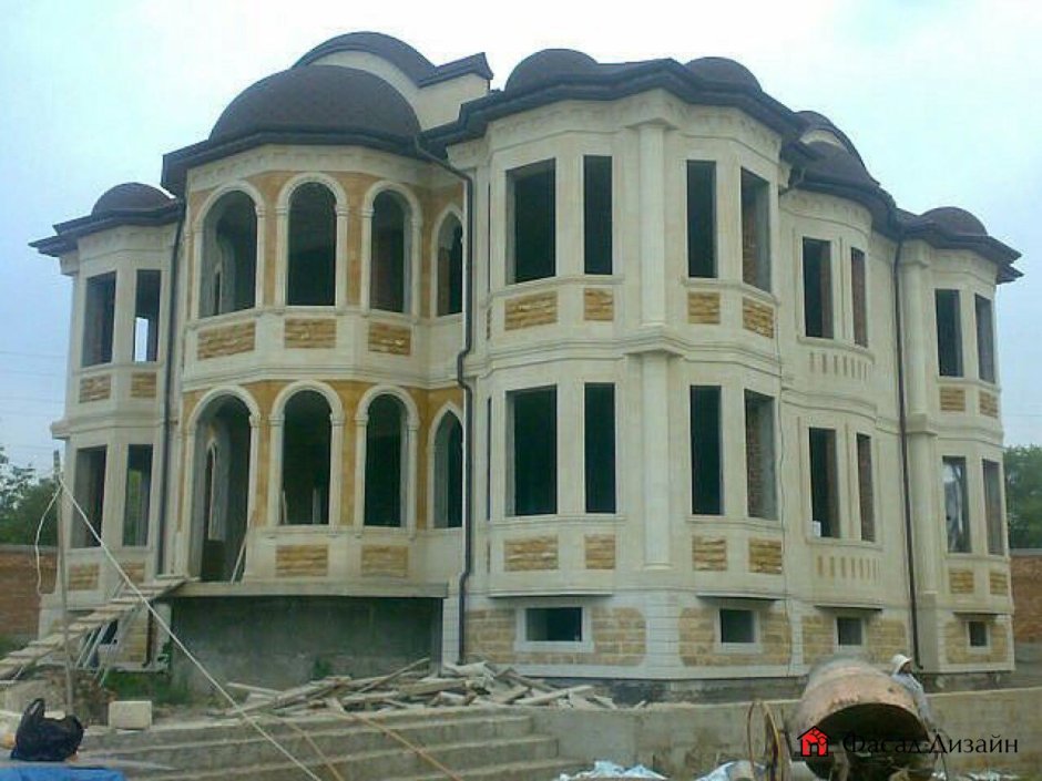 Дом 3 этажа Дагестанский камень